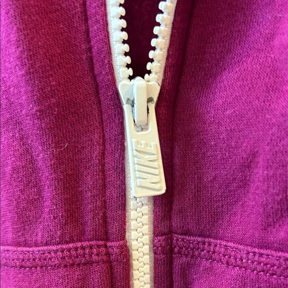 Nike Maroon Full-Zip Hoodie - Picture 3 of 5